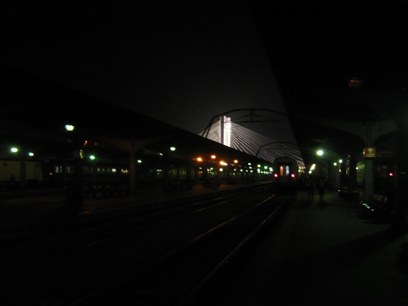 Lungul drum spre casă (4 ore şi jumătate din cauze de defecţiuni la şine) începe de pe peronul întunecat al oraşului luminilor
